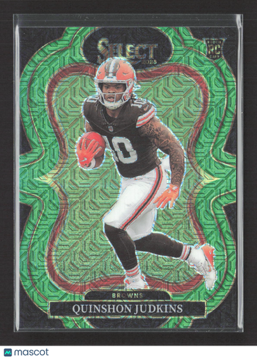 2026 Panini Select Football Suite Level Quinshon Judkins #356 Green Prizm /5 RC