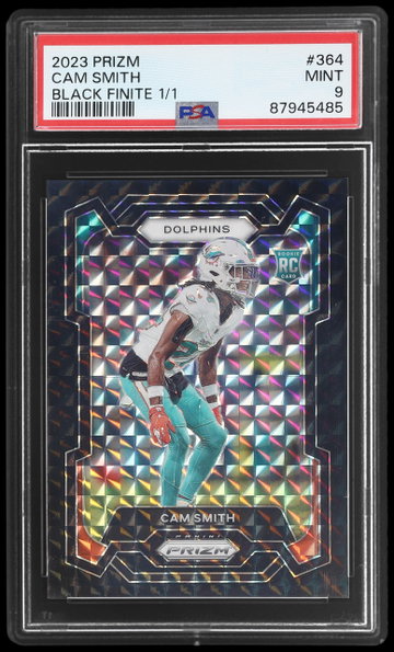 2023 Panini Prizm Cam Smith Prizms Black Finite PSA 9 RC