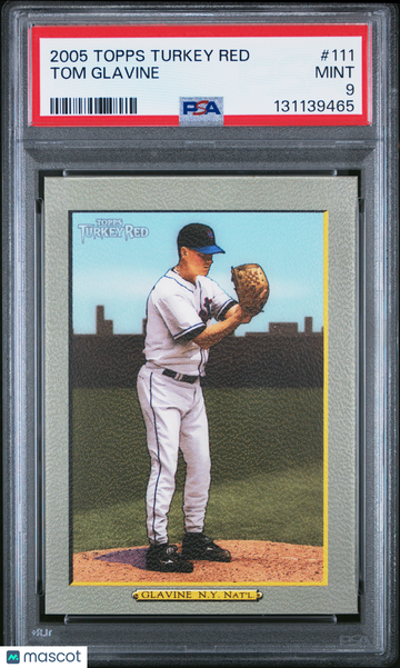 2005 Topps Turkey Red Tom Glavine #111 PSA 9
