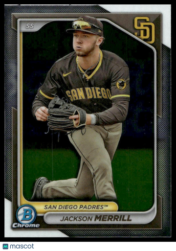 2024 Bowman Jackson Merrill #BCP-145 Chrome Prospects Mega