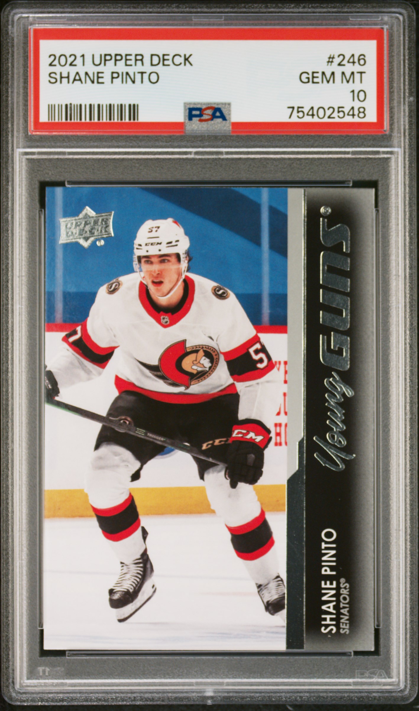 2021-2022 Upper Deck Shane Pinto #246 PSA 10