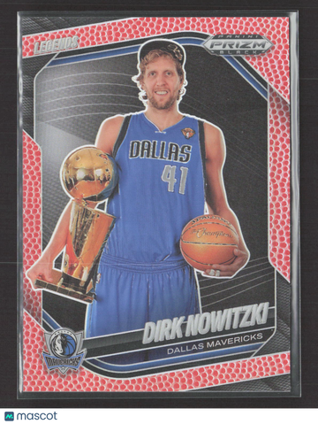 2025 Panini Prizm Black Dirk Nowitzki #253 Red /225