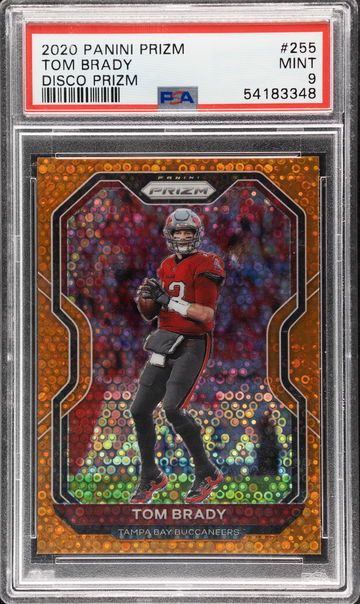 Tom Brady 2020 Panini Prizm Disco Prizm #255 - PSA 9 MINT