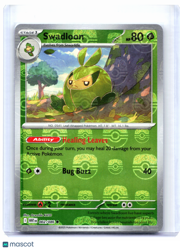 White Flare Swadloon (Master Ball Pattern) Holo Common #002/086