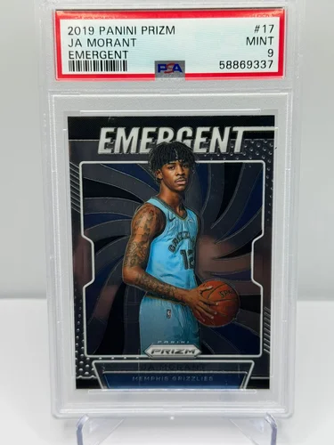 2019 Panini Prizm Emergent Ja Morant #17 PSA 9