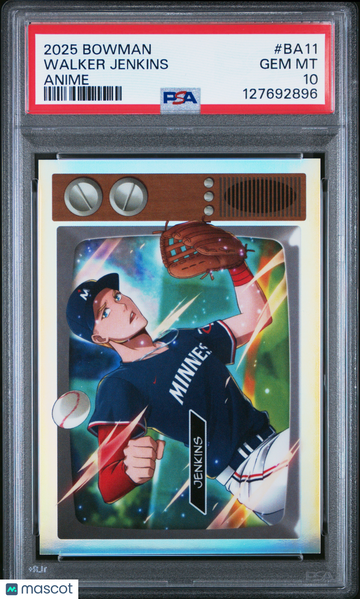 2025 Bowman Anime Walker Jenkins #BA11 PSA 10
