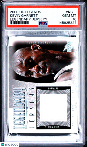 2000 Upper Deck Legends Legendary Jerseys Kevin Garnett #KG-J PSA 10