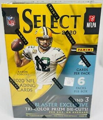 2020 2021 Panini Select NFL Football Blaster Box Walmart Tri Color Die Cut