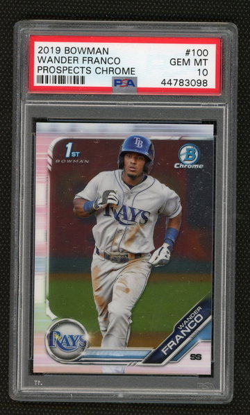 Wander Franco 2019 Bowman Chrome Rookie PSA 10