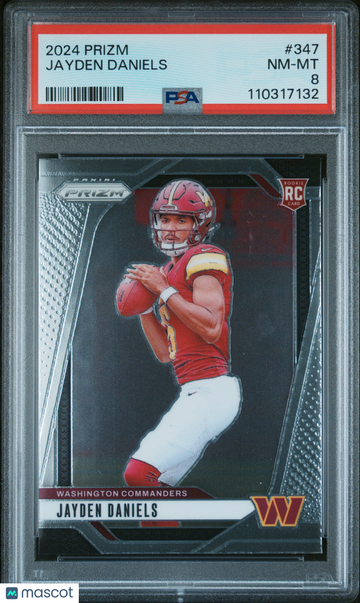2024 Panini Prizm Jayden Daniels #347 PSA 8