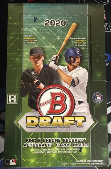 2020 Bowman Draft Baseball Super Jumbo Box