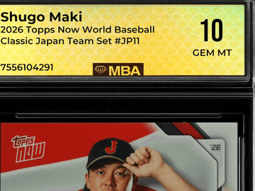 2026 Topps Now World Baseball Classic Shugo Maki #JP11 Japan Team Set MBA 10