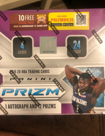 2019-20 Panini Prizm Retail Box