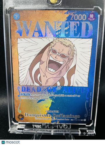 2023 One Piece Donquixote Doflamingo Wanted Poster Parallel Holo Proxy ST03-009