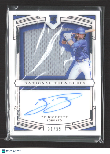 2020 Panini National Treasures Baseball Bo Bichette #RSS-BO /99 Jersey Patch RC