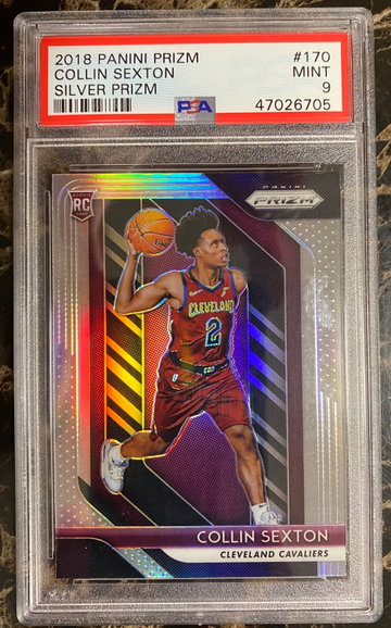 2018 panini prizm Collin Sexton silver prizm #170 mint 9 psa
