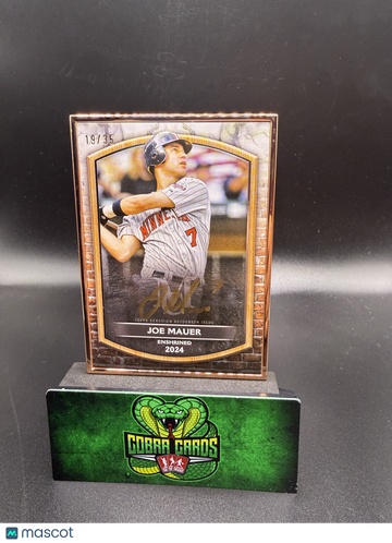 2025 Topps Museum Collection Joe Mauer #HOF-JM /35 Framed Hall of Fame Autograph Card