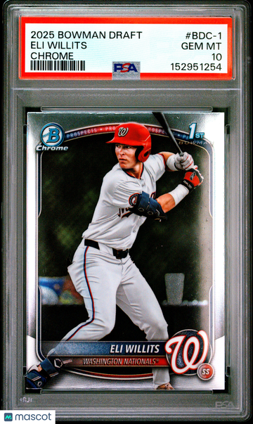 2025 Bowman Draft Eli Willits #BDC-1 Chrome PSA 10