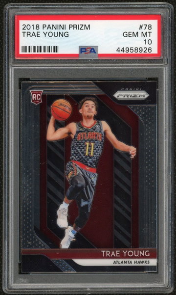 Trae Young 2018 Panini Prizm Rookie PSA 10