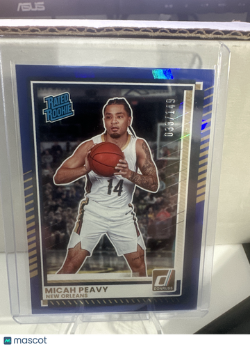 2025-26Donruss Basketball Micah Peavy Blue Cubic 033/149
