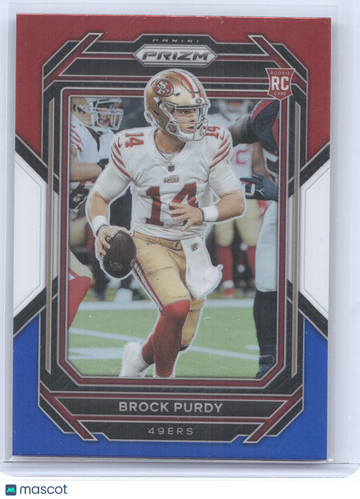 2022 Panini Prizm Brock Purdy #353 Red White Blue RC