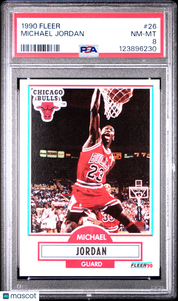 1990 Fleer Michael Jordan #26 PSA 8