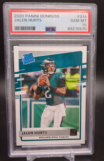 2020 Panini Donruss #314 Jalen Hurts PSA 10 Eagles