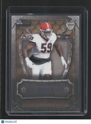 2023 WILD CARD SP PROMO BRODERICK JONES #WWP-4 WEEKEND WARRIOR /4WEEKEND WARRIOR SN,/4