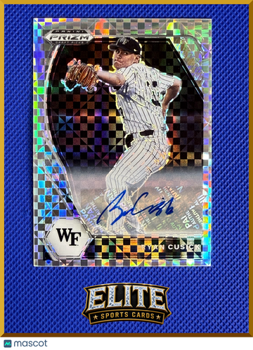 2021 Panini Prizm Draft Picks Ryan Cusick #PDP24 Checkerboard /17