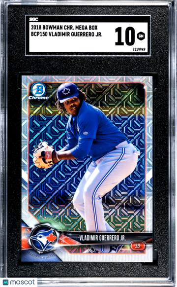 2018 Bowman Chrome Mega Box Vladimir Guerrero JR. #BCP150 SGC 10