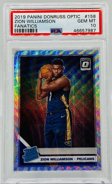 Zion Williamson Optic Silver Wave