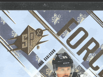 2024 Upper Deck SPx Force Penguins Trading Card Autographed Karlsson Malkin Letang Bunting #SF-KLMB /49
