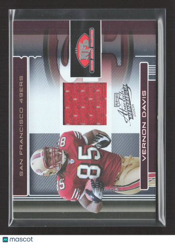 2006 Playoff Absolute Memorabilia Vernon Davis #RJC-30TE Jersey Patch 5/20