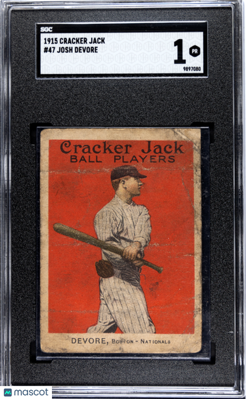 1915 Cracker Jack Josh Devore #47 SGC 1
