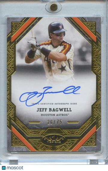 Jeff Bagwell 2025 Tier One On Card Auto Autograph Houston Astros 26/75