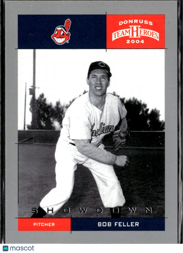 Bob Feller 2004 Donruss Team Heroes Showdown Cleveland Indians