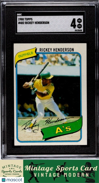 1980 Topps Rickey Henderson #482 SGC 4