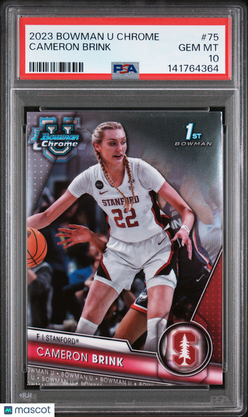 2023 Bowman University Chrome Cameron Brink #75 Rookie PSA 10
