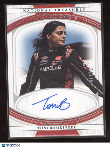 2022 Panini National Treasures Treasured Debuts Toni Breidinger #TD-TB /10