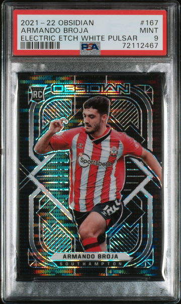 2021 Panini Obsidian Electric Etch White Pulsar Armando Broja #167 /11 11/11 PSA 9
