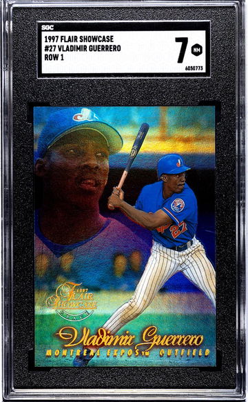 1997 Flair Showcase Row 1 Vladimir Guerrero #27 SGC 7