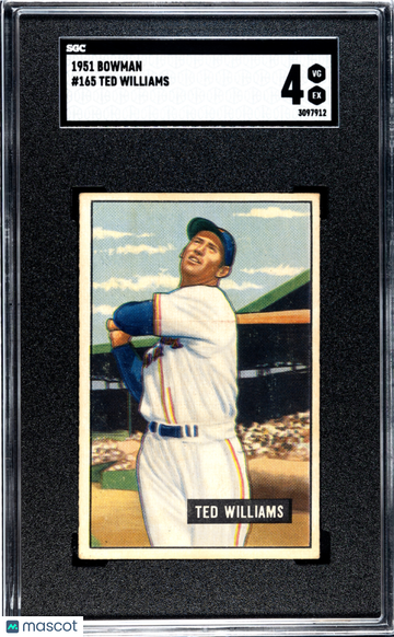 1951 Bowman Ted Williams #165 SGC 4