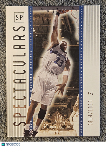 2001 SP Authentic Spectaculars Michael Jordan #165 /1000