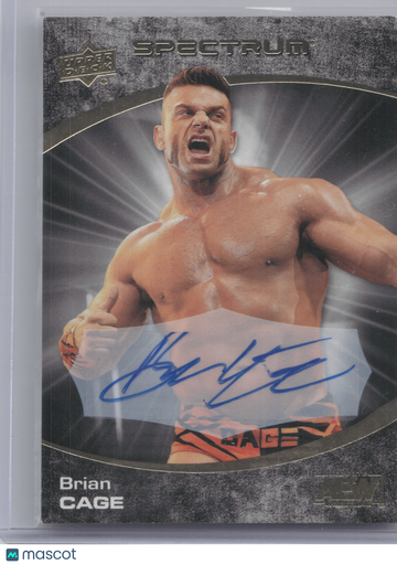 2021 Upper Deck AEW Spectrum Brian Cage #77 Dark Autograph /25