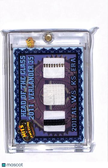 2011 Hits Memorabilia Justin Verlander #12659 /3 Triple Patch Memorabilia