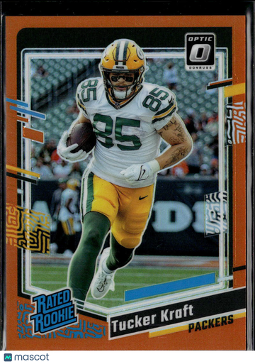 2023 Panini Donruss Optic Tucker Kraft #243 Orange Prizm /249