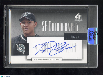 2004 Upper Deck SP Authentic SP Chirography Auto Miguel Cabrera #CA-MC /60 Upper Deck