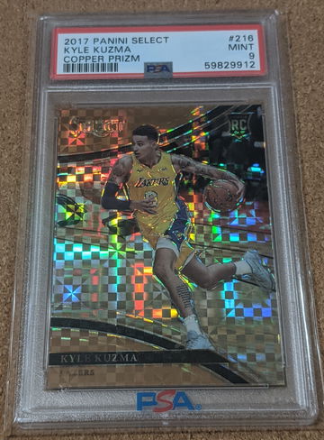 2017 Select 🏀 Kyle Kuzma Copper Courtside Rookie /49 PSA 9 Lakers Wizards RC 🔥