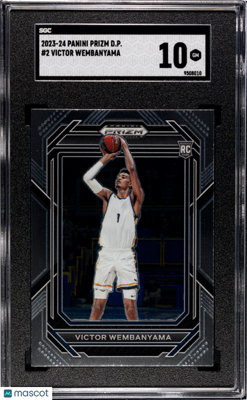 2023 Panini Prizm Draft Picks Victor Wembanyama #2 Rookie SGC 10
