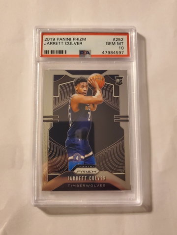 Jarrett Culver 2019 Prizm RC PSA 10